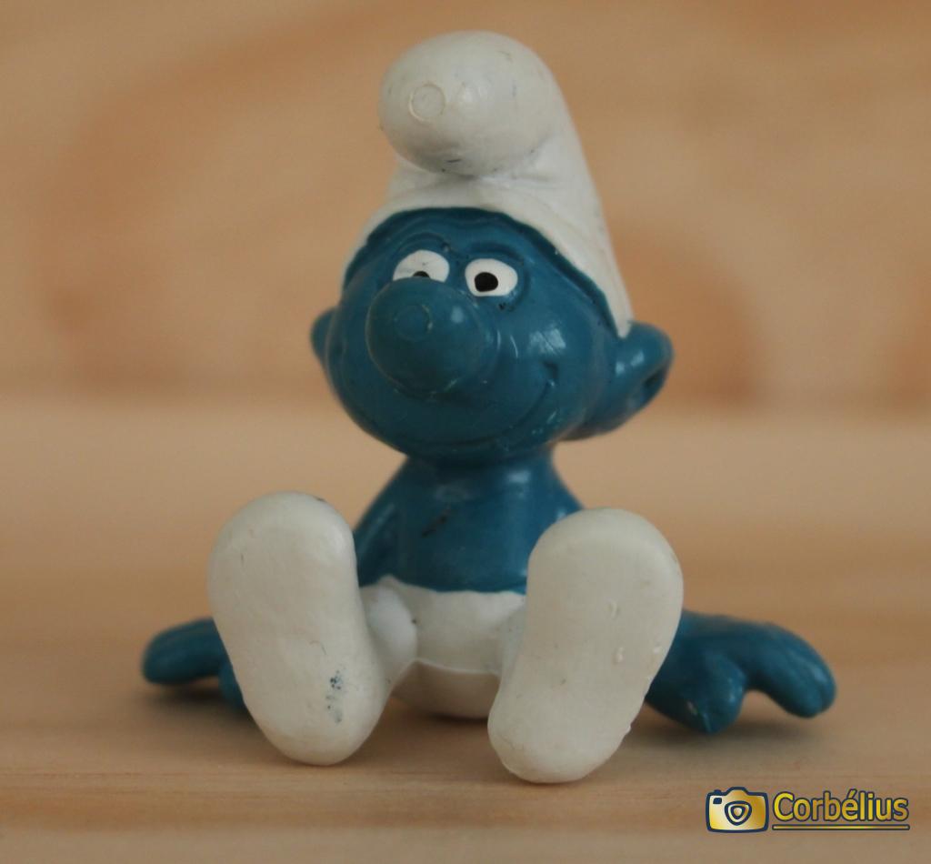 Schtroumpf assis (petit)