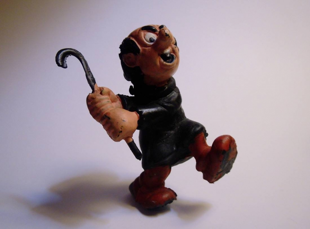 Gargamel avec pied de biche