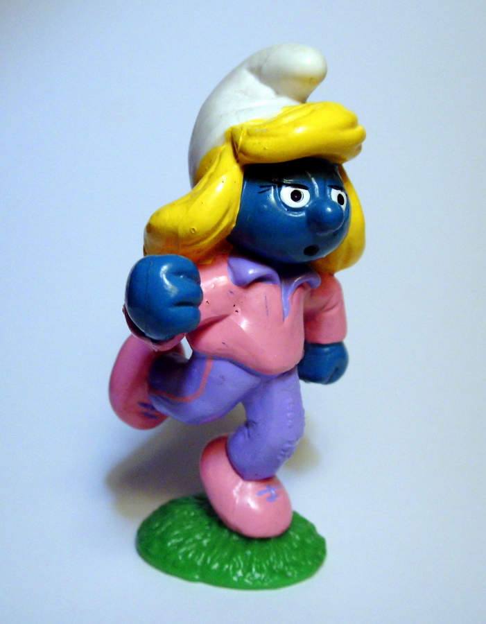 Schtroumpfette joggeuse