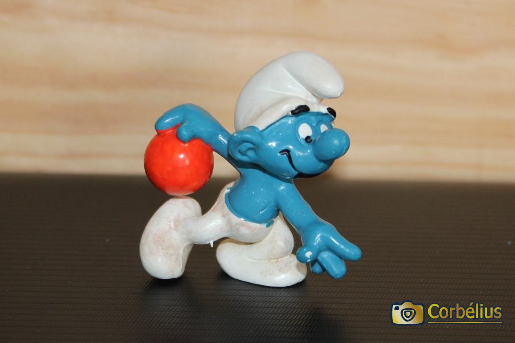 Schtroumpf joueur de bowling