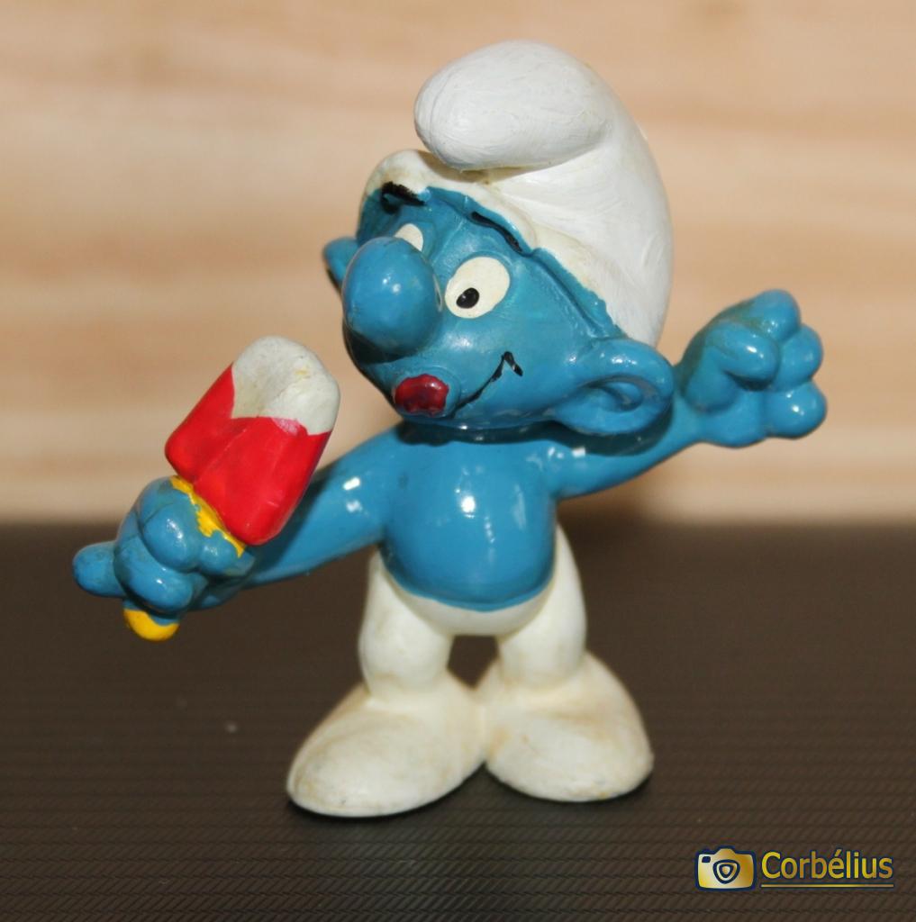 Schtroumpf avec glace
