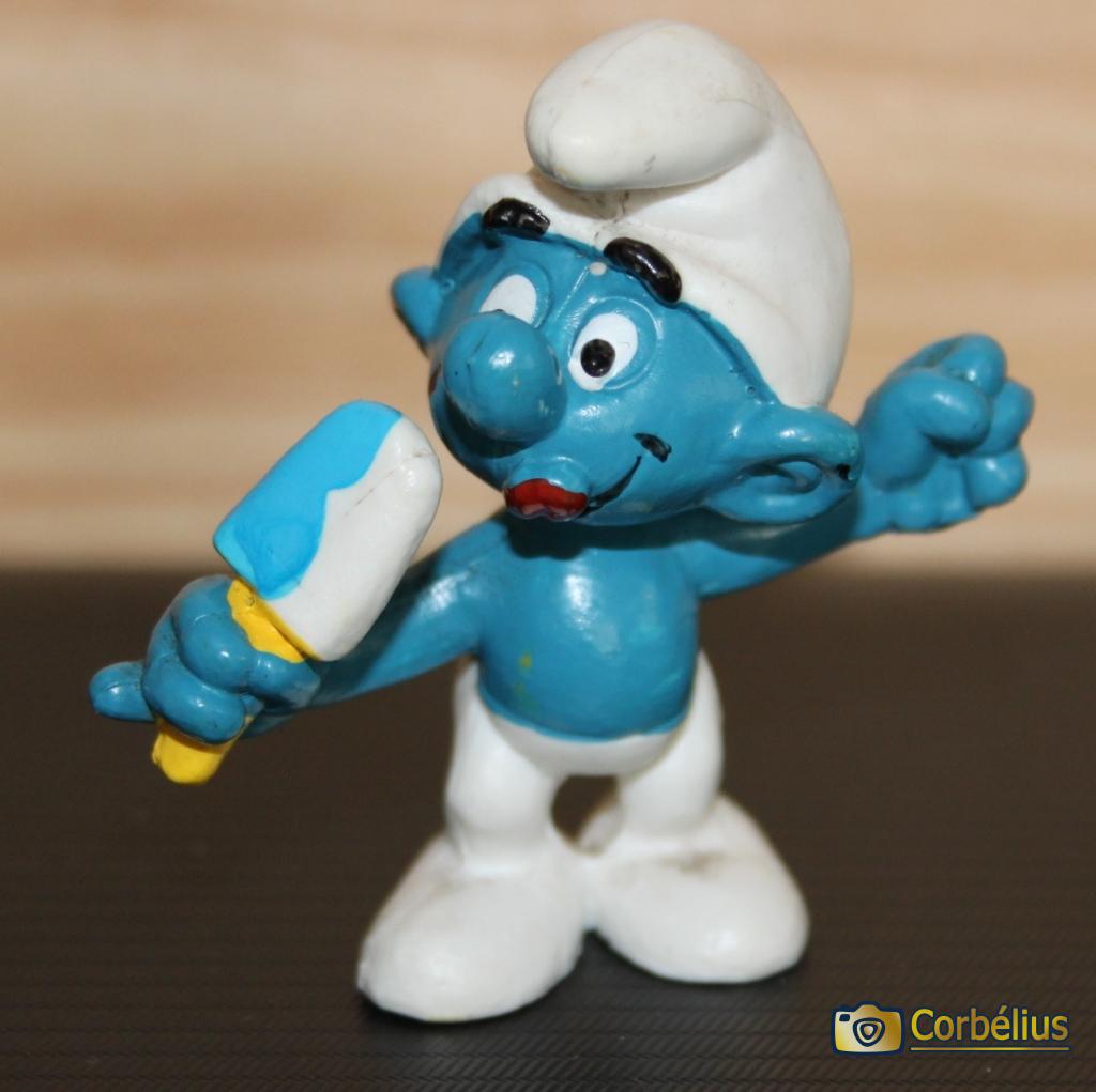 Schtroumpf avec glace