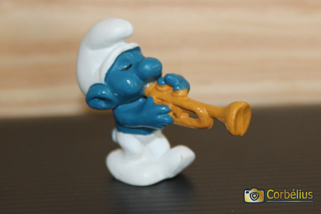 Schtroumpf à la trompette