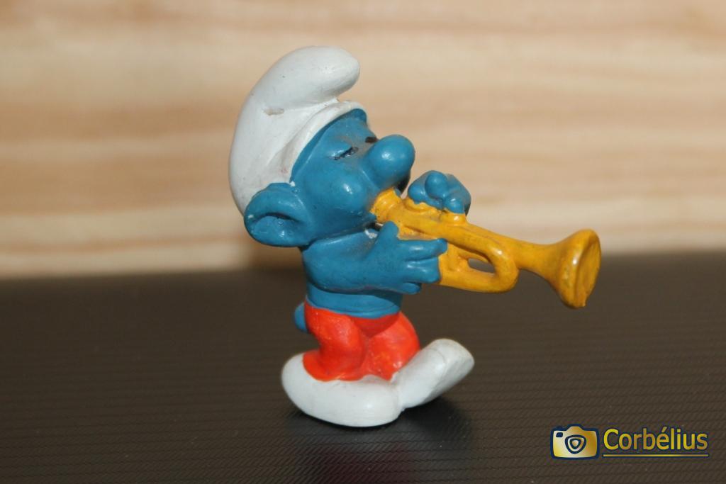 Schtroumpf à la trompette