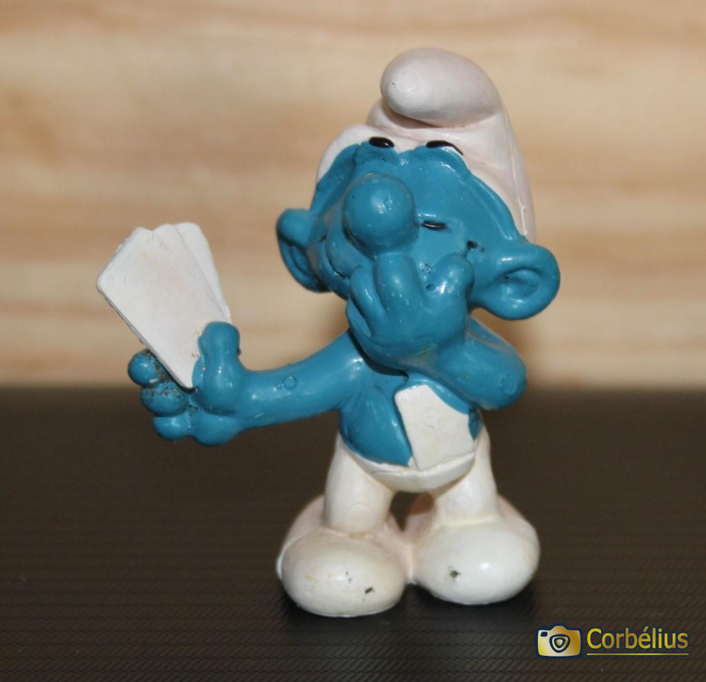 Schtroumpf joueur de cartes