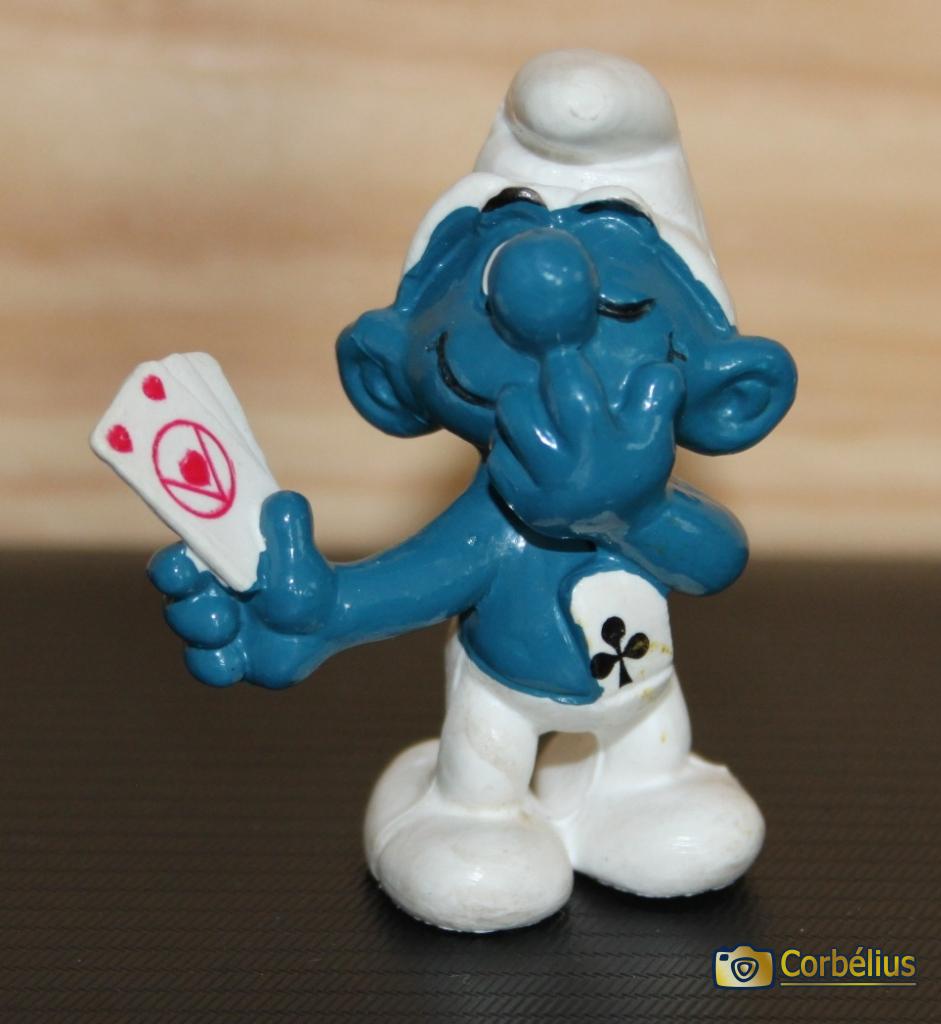 Schtroumpf joueur de cartes