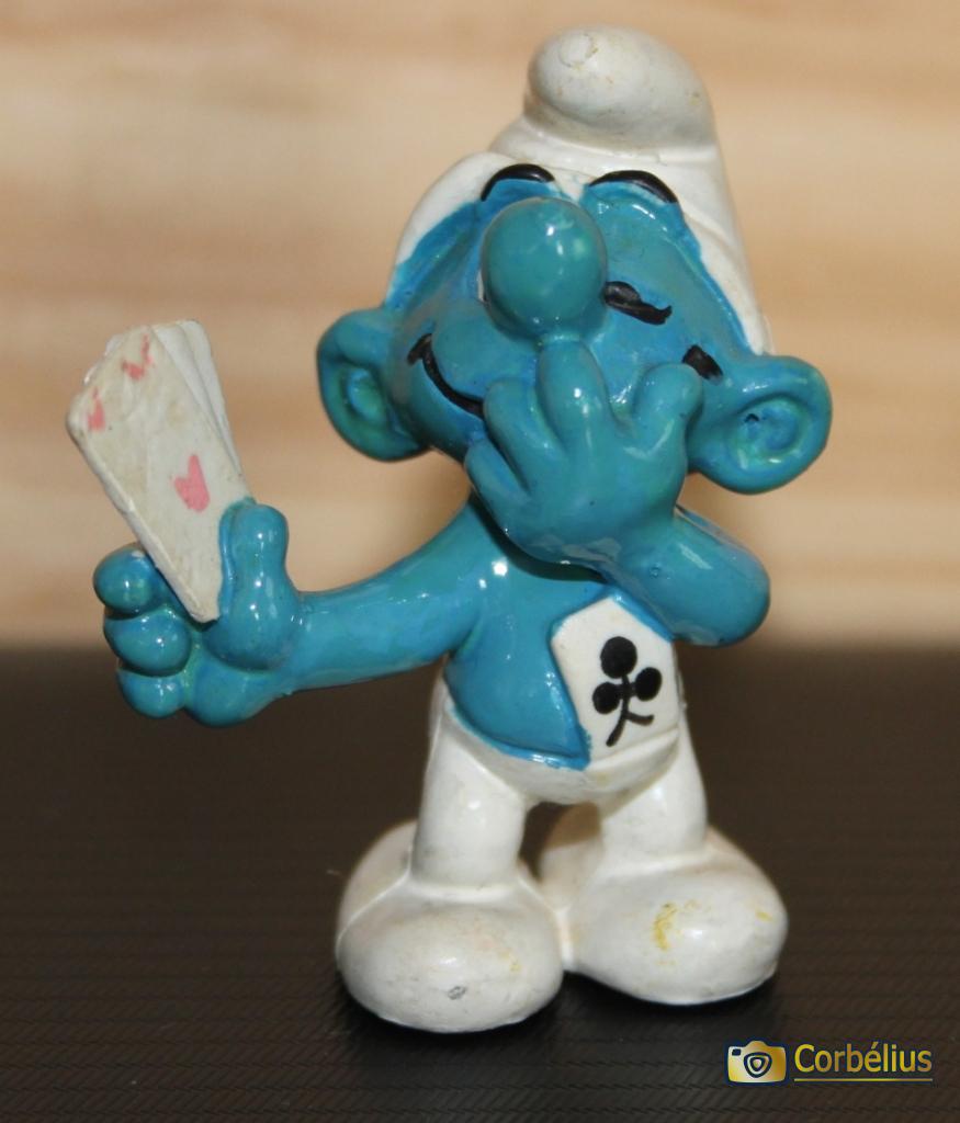 Schtroumpf joueur de cartes