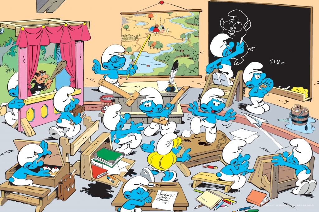 Les Schtroumpfs en classe