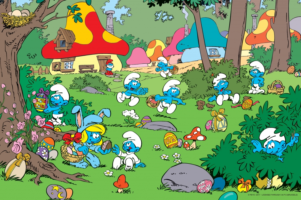 Les Schtroumpfs à Pâques