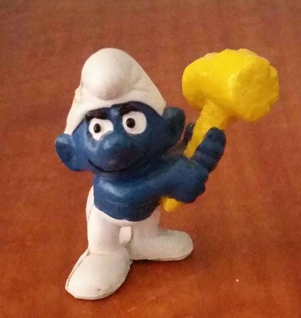Schtroumpf avec maillet