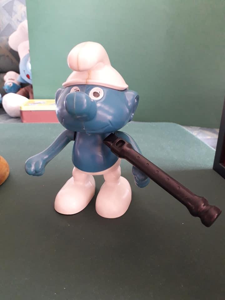 Tirelire Schtroumpf avec flûte