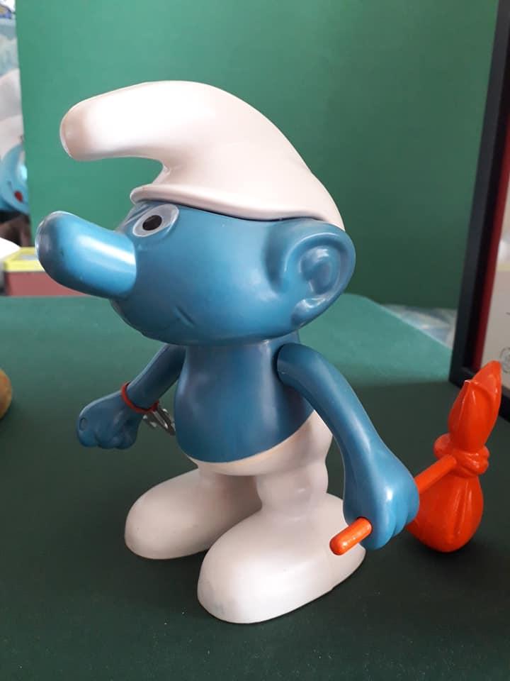 Tirelire Schtroumpf au baluchon (voyageur)