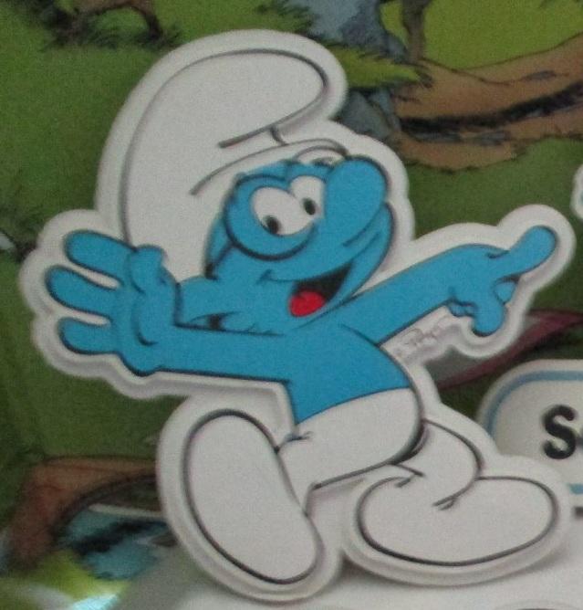 Carton Schtroumpf à Lunettes