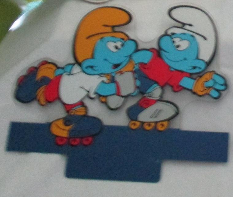 Schtroumpf en rollers