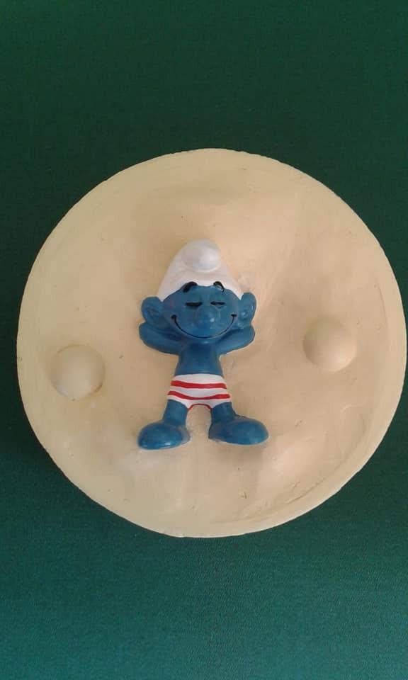 Schtroumpf baigneur / bain de soleil