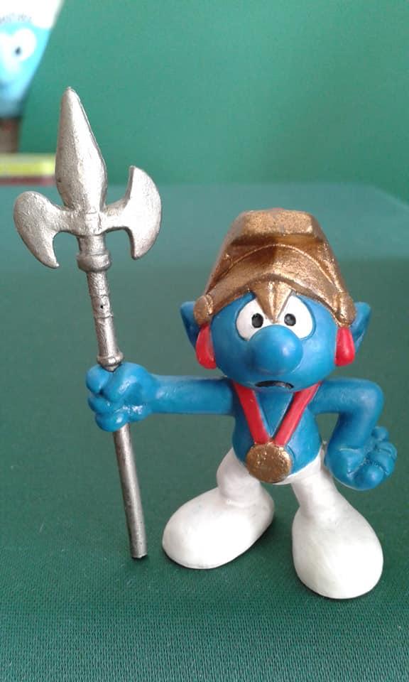 Schtroumpf avec hallebarde