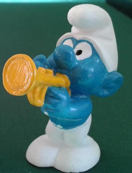 Schtroumpf à la trompette