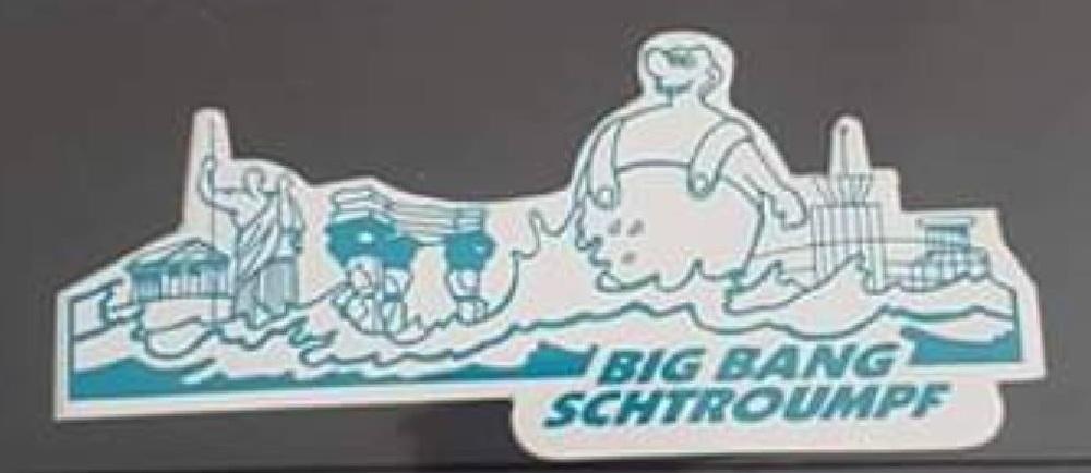 BIG BANG Schtroumpf - Autocollant