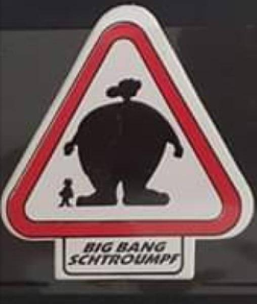 BIG BANG Schtroumpf - Autocollant