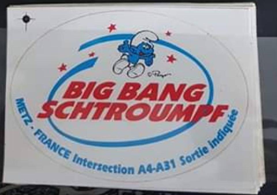 BIG BANG Schtroumpf - Autocollant