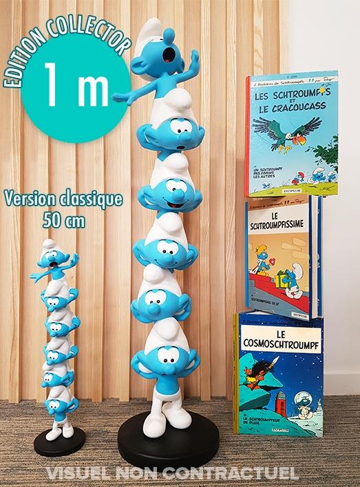 La colonne de Schtroumpfs - Version géante