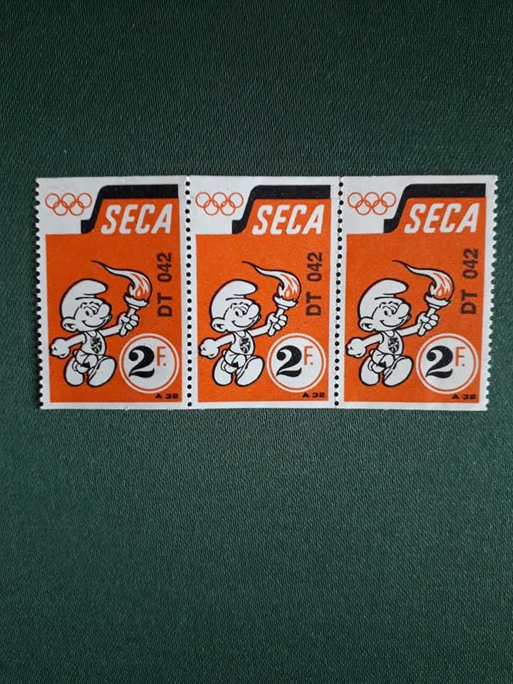 Timbre Schtroumpf Olympique