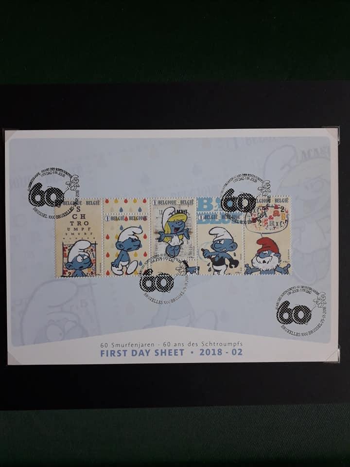 Planche de timbres 60 ans