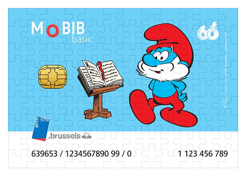 Puzzle 180 pièces - Grand Schtroumpf (bleu)