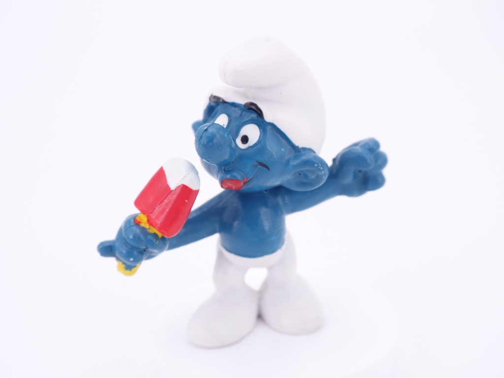 Schtroumpf avec glace