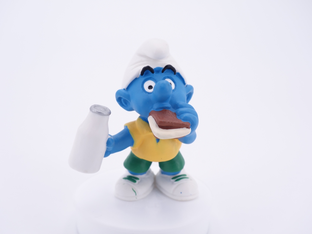 Schtroumpf avec sandwich