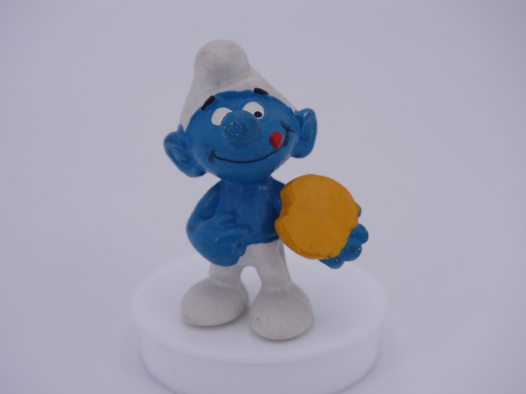 Schtroumpf avec biscuit