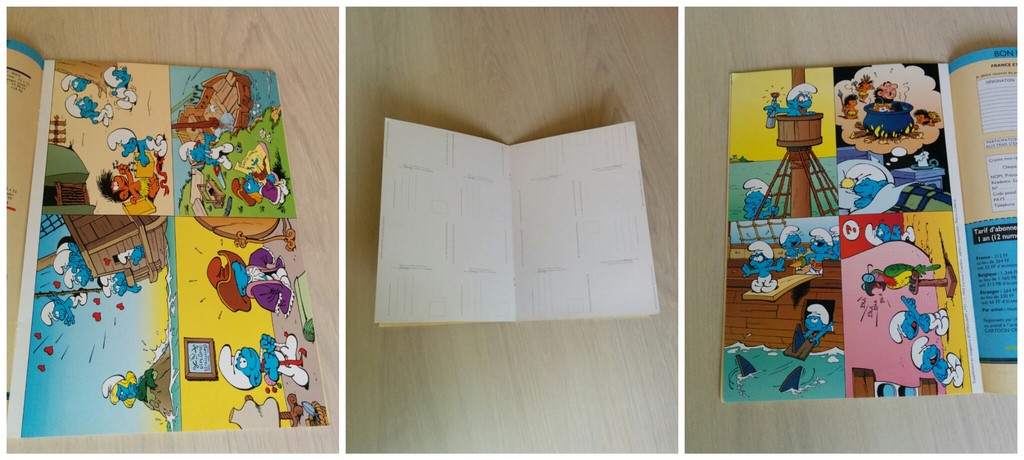 Série des cartes postales Schtroumpfs pirates