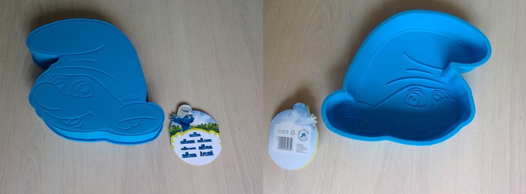 Moule à gâteaux tête de Schtroumpf 