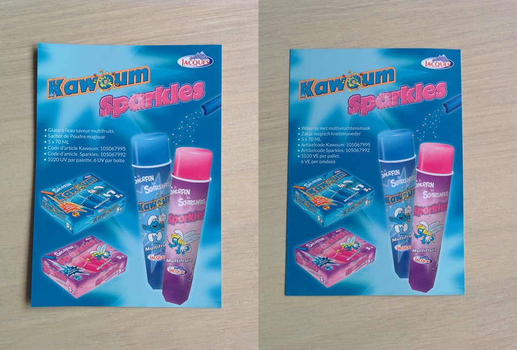 Jacques - Carton de présentation de glaces