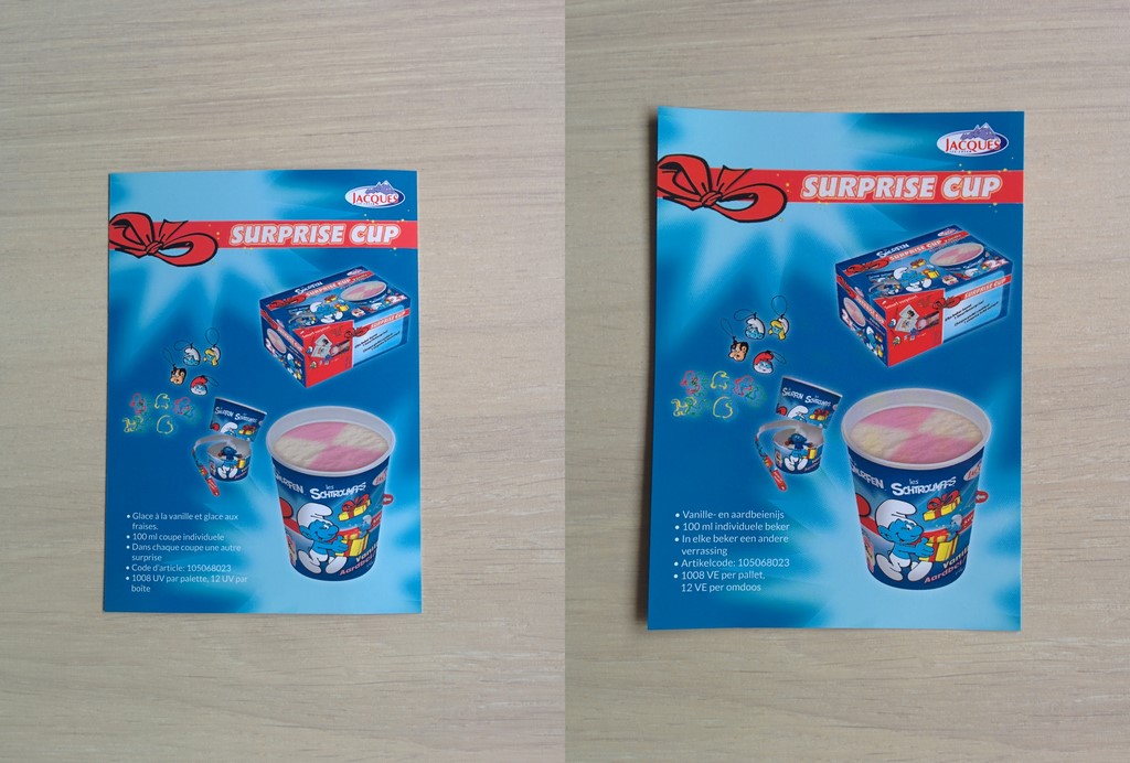 Jacques - Carton de présentation de glaces