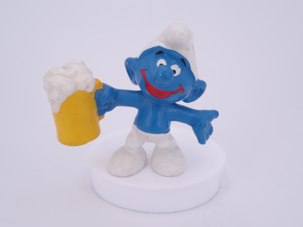 Schtroumpf avec bière