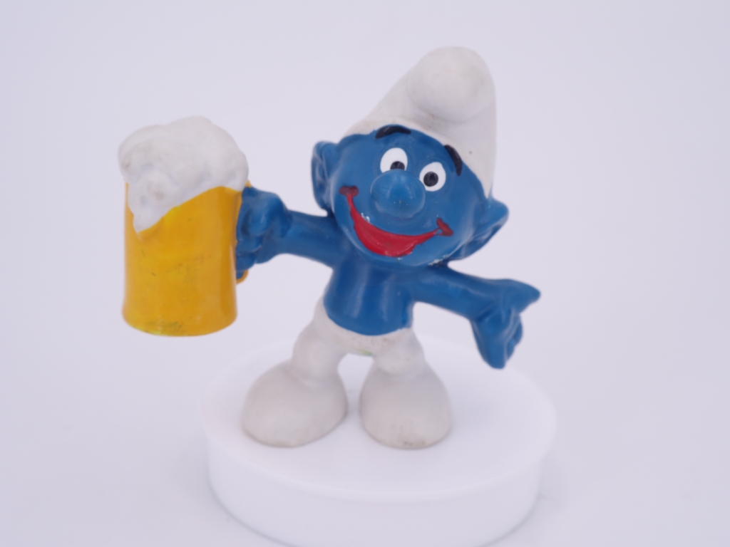 Schtroumpf avec bière