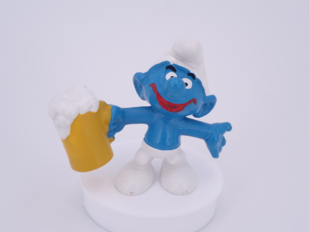 Schtroumpf avec bière