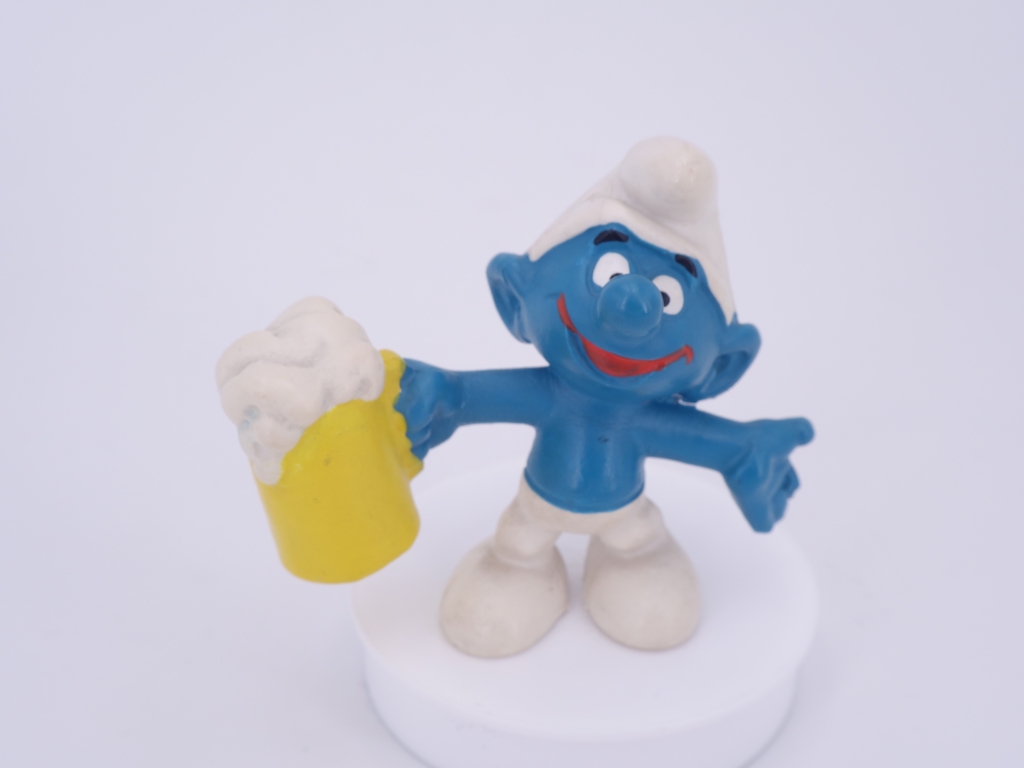 Schtroumpf avec bière