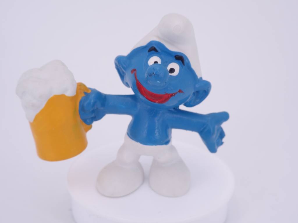 Schtroumpf avec bière