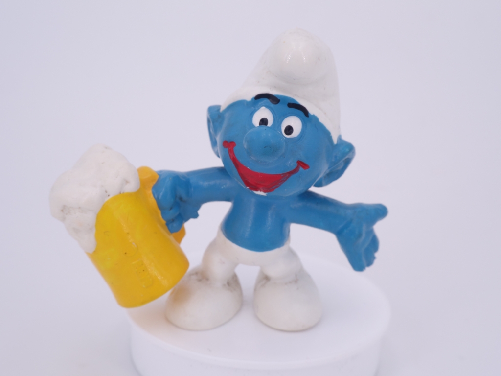 Schtroumpf avec bière