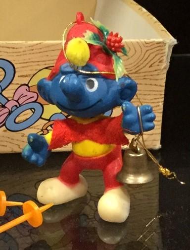 Décoration de Noël - Schtroumpf avec cloche