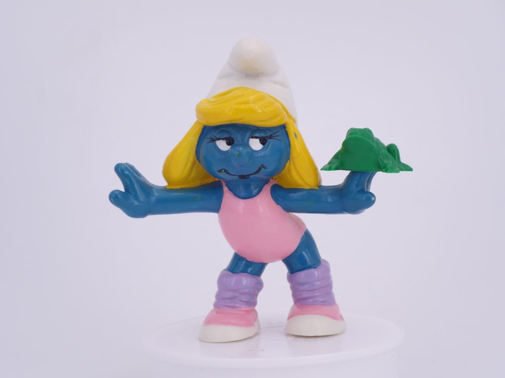 Schtroumpfette aérobic avec grenouille