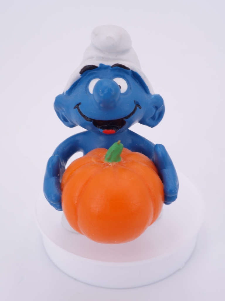 Schtroumpf avec citrouille