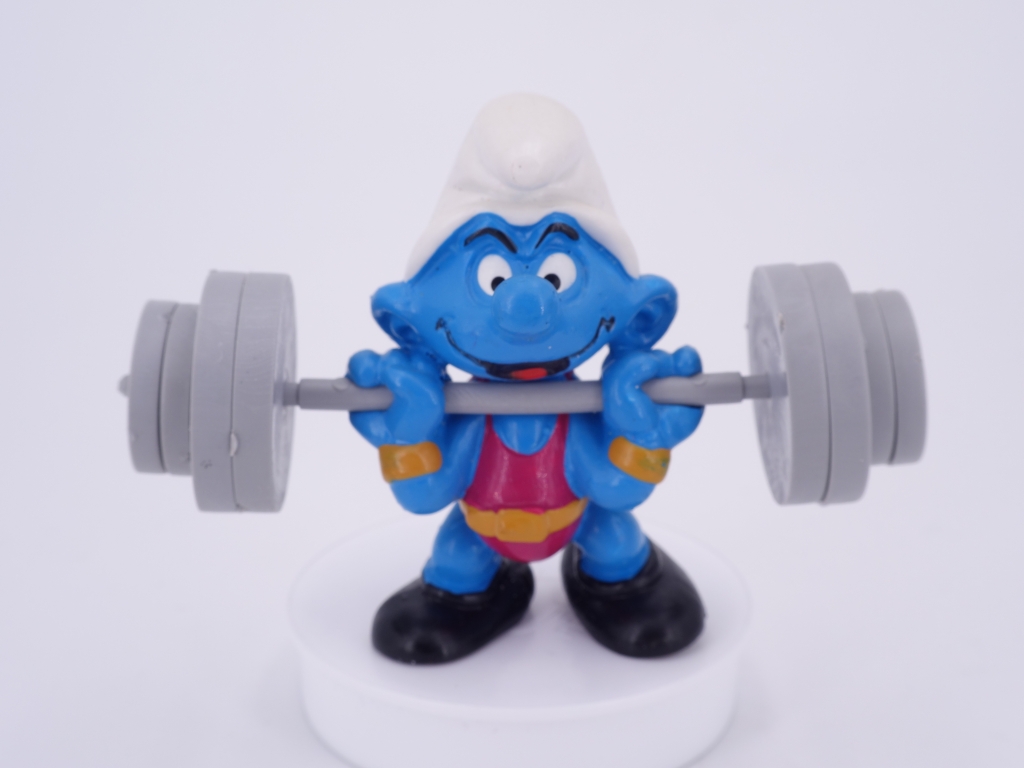 Schtroumpf haltérophile