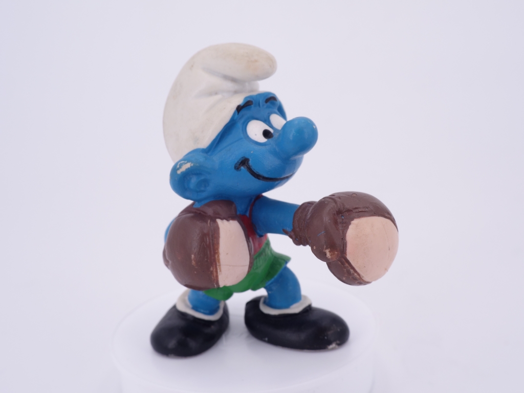 Schtroumpf boxeur