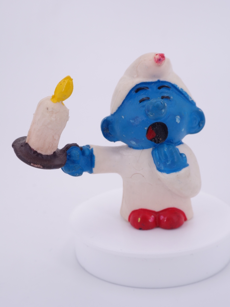 Schtroumpf à la bougie