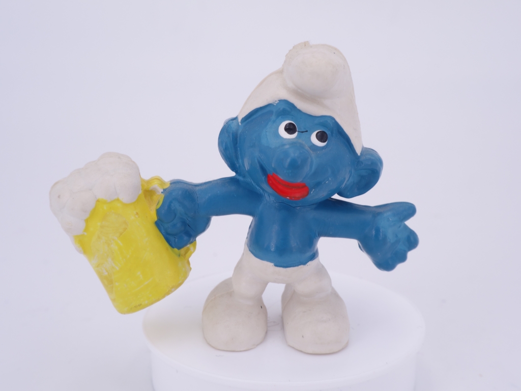 Schtroumpf avec bière