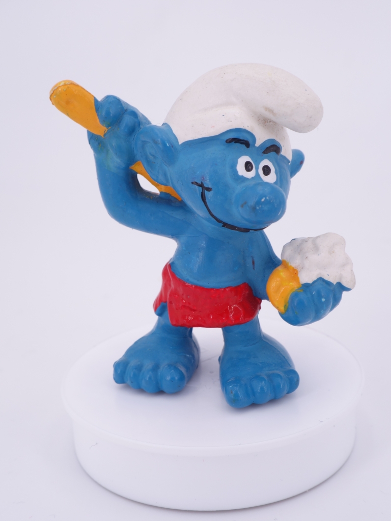 Schtroumpf qui se lave (sauna)