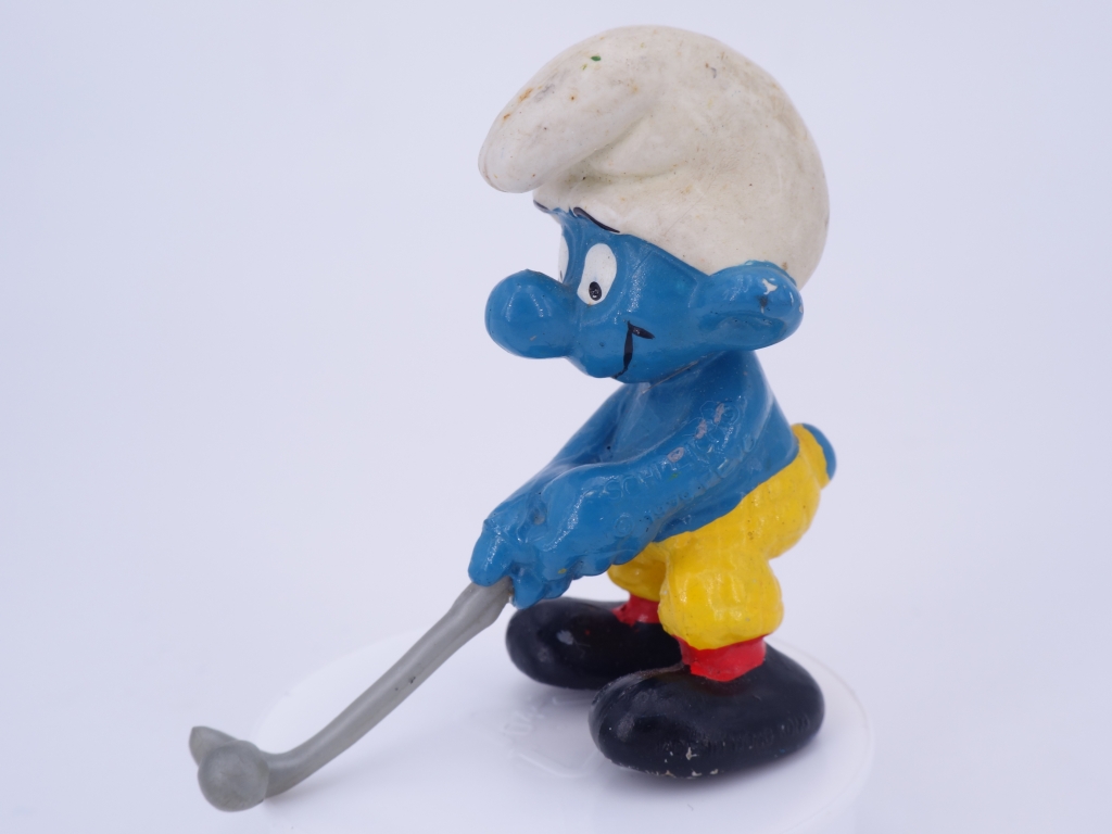 Schtroumpf golfeur